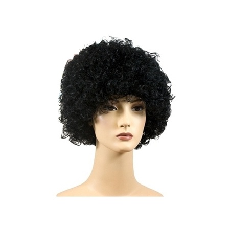 2x Black afro wig 