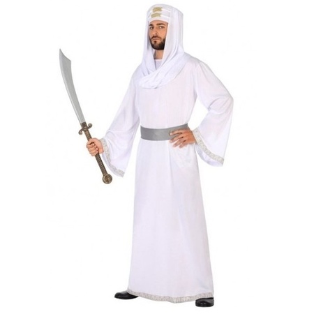Wit 1001 nacht Arabieren verkleedpak Hassan voor heren