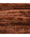 10x Hobbymateriaal chenillegaren bruin 14 mm x 50 cm