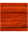 10x Hobbymateriaal chenillegaren oranje 14 mm x 50 cm