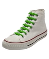 14x Groene schoenveters elastisch-elastiek siliconen