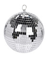 1x Kerstversiering-kerstdecoratie zilveren decoratie disco kerstballen 15 cm
