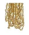 1x stuks kralenslingers voor mini kerstboom slingers-guirlandes goud 270 x 0,5 cm