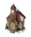1x Verlichte color changing kerstdorp huisjes-kersthuisjes kerken 13 cm