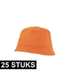 25x Oranje vissershoedje 57-58 cm