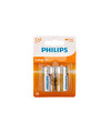 2x Philips Long Life LR14 C-batterijen 1,5 Volt