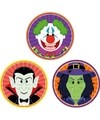 30x Feest onderzetters-bierviltjes vampier-Dracula-heks-horror clown
