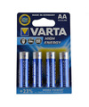 4x Alkaline AA batterijen high energy 1.5 V