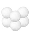 6x Kunst sneeuwballen-sneeuwbollen van acryl 7,5 cm