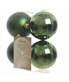 8-delige kerstballen set groen