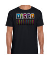 Bellatio Decorations disco verkleed t-shirt heren jaren 80 feest outfit disco muziek zwart