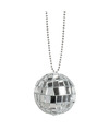 Boland Carnaval-verkleed accessoires Disco-eigties-seventies sieraden ketting zilver kunststof