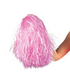 Boland Cheerballs-pompoms 1x roze met franjes en ring handgreep 28 cm voor cheerleaders
