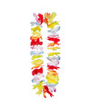 Boland Hawaii krans-slinger Tropische-zomerse kleuren mix Bloemen hals slingers