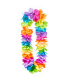 Boland Hawaii krans-slinger Tropische-zomerse kleuren mix Grote bloemen blaadjes hals slingers