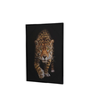 Canvas kantoor schilderij 90 x 60 cm luipaarden print