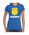 Carnaval shirt-outfit Eindhoven politie embleem blauw voor dames