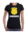 Carnaval shirt-outfit Eindhoven politie embleem zwart voor dames