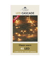 Cascade draadverlichting lichtsnoer met 40 lampjes classic warm wit op batterijen