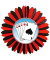 Casino versiering waaier 60 cm