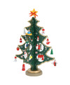 Christmas Decoration kleine decoratie kerstboom hout rood 26 cm
