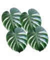 Decoratieve hawaii thema palm bladeren 4x stuks
