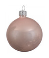 Decoris Kerstbal groot roze 15 cm glas