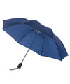 Donkerblauwe paraplu uitklapbaar met hoes 85 cm