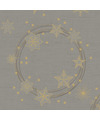 Duni kerst thema servetten- 12x 40x40 cm -papier grijs