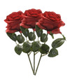 Emerald Kunstbloem roos Simone rood 45 cm decoratie bloemen