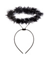 Engel halo diadeem-tiara-haarband zwart Halloween-horror thema accessoires