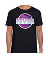 Feest shirt Disco fever seventies t-shirt zwart voor heren