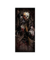 Fiestas Horror deur scenesetter-deurposter moordenaar met bijl Halloween thema versiering 180 x 80 c