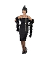 Flapper dress jaren 20 Twenties verkleedkleding zwart voor dames