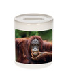 Foto gekke orangoetan spaarpot 9 cm Cadeau apen liefhebber