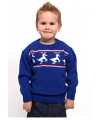 Foute kinder kerst polo blauw