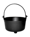 Funny Fashion Heksenketel-kookpot zwart kunststof dia 24 cm