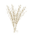 Glitter tak goud 76 cm decoratie kunstbloemen-kunsttakken met warm witte LED lichtjes