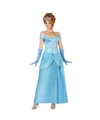 Goedkope blauwe prinsessen verkleed jurk voor dames
