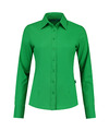 Groen gekleurd dames overhemd met lange mouwen