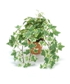 Groen-witte kunstplant klimop plant in pot