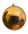Grote raam-deur-kerstboom decoratie gouden kerstballen 25 cm glans
