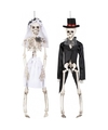 Halloween bruid en bruidegom skelet poppen 41 cm