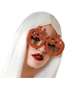 Horror-Halloween verkleed accessoires bril met pompoenen glazen