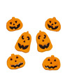 Horror raamstickers pompoenen 25 x 25 cm Halloween feest decoratie