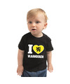 I love Vlaanderen Provincie shirtje zwart voor babys