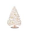 IKO Kleine decoratie kerstboom hout met kerstballen 38,5 cm