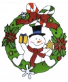 Kerst decoratie stickers sneeuwpop plaatjes 30 cm