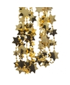 Kerst sterren kralen guirlandes goud 270 cm kerstboom versiering-decoratie