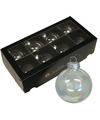Kerstballen van glas 8x transparant parelmoer -8 cm -milieubewust